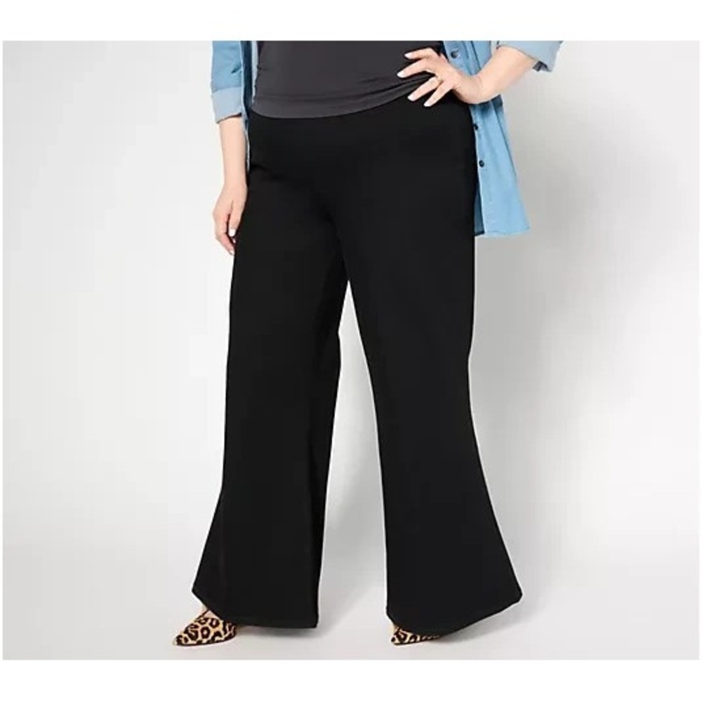 Peace Love World Authentic Denim Regular Wide Leg Jeans - Blk MiamiNightBlack, 2